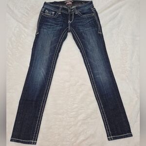 Express Dark Blue Skinny Jeans
